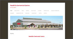 Desktop Screenshot of foothillscentennialcentre.com