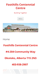 Mobile Screenshot of foothillscentennialcentre.com